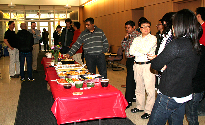 Picnic buffet in Cook Hall